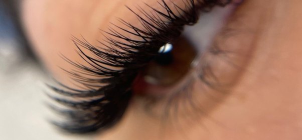 Mega volume lash set at DA Beauty Bar, Brickell