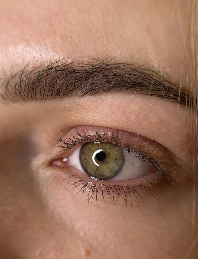 Lashes before